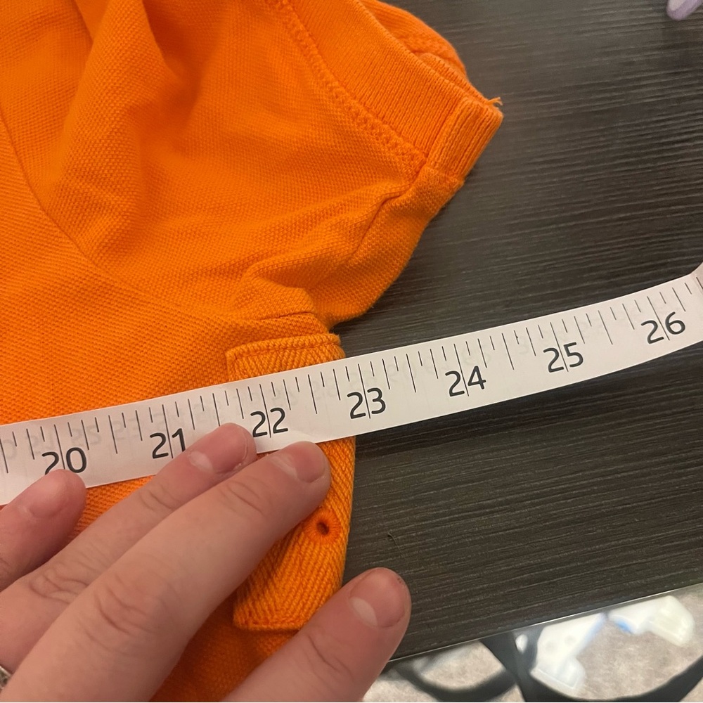 Ralph Lauren‎ Orange Polo with Navy Details - Picture 7 of 7